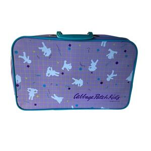 Cabbage Patch Kids Suitcase Kids OS Purple Good 1986 Vintage Retro Travel Bag